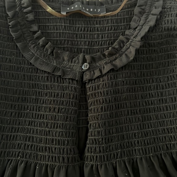 Anthropology Wishmaker Swiss Dot Open Blouse. - Picture 5 of 15